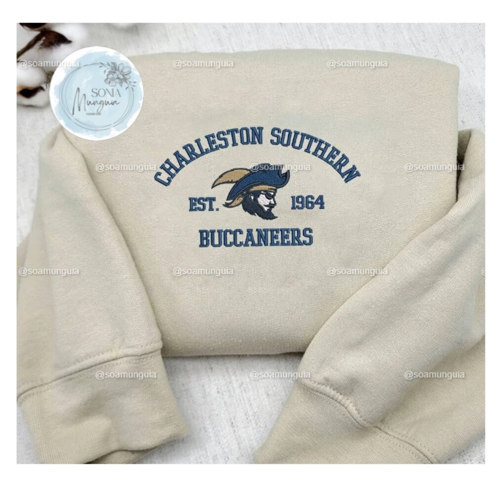 Charleston Southern Buccaneers 1964 Unisex Crewneck Sweatshirt embroidered